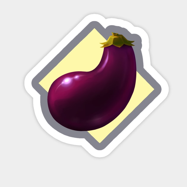 EGGPLANT Sticker by SmalltimeCryptid